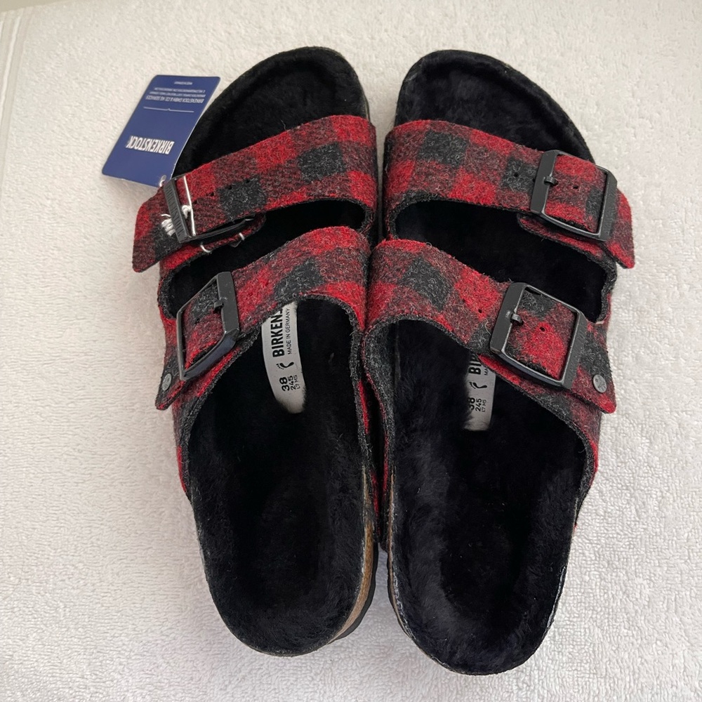 NWT Birkenstock Arizona Shearling Sandal - Picture 4 of 11